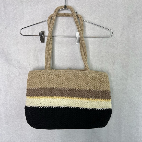 Liz Claiborne Crochet Knit Shoulder Bag Purse - Picture 7 of 10